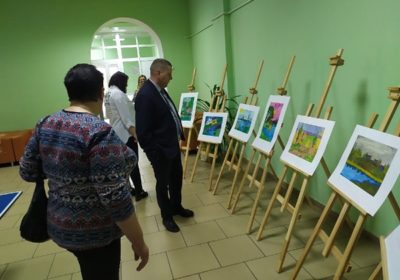 Выставка рисунков «Родное село»